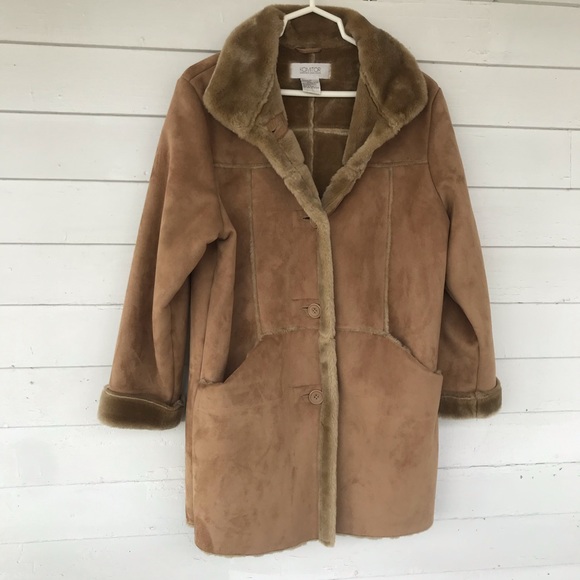 komitor vintage Jackets & Coats Komitor Vintage Suede Fur Coat